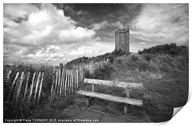 Scrabo tower, Newtownards, Northern Ireland Print by Pierre TORNERO