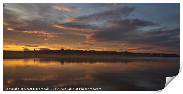 Lossiemouth Intense Light Print by Scott K Marshall