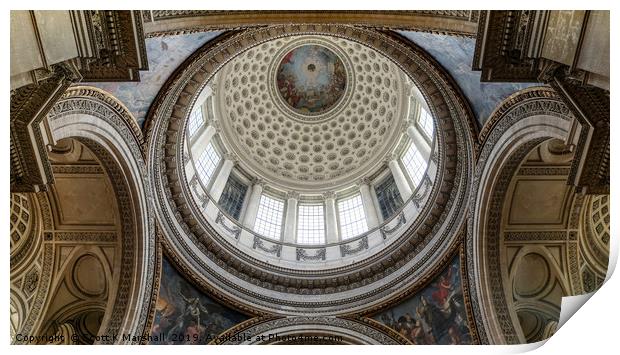 Pantheon Dome  Print by Scott K Marshall
