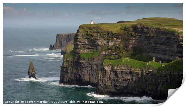 Cliffs of Moher Print by Scott K Marshall