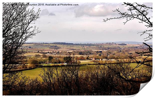  Wombourne view Print by Andrew Poynton