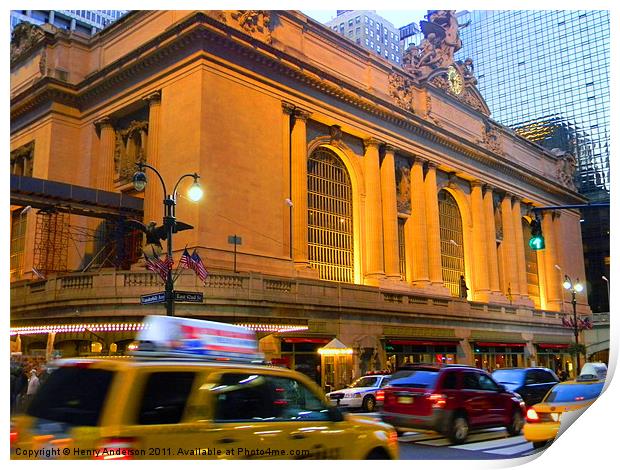 Grand Central  Station Print by Henry Anderson
