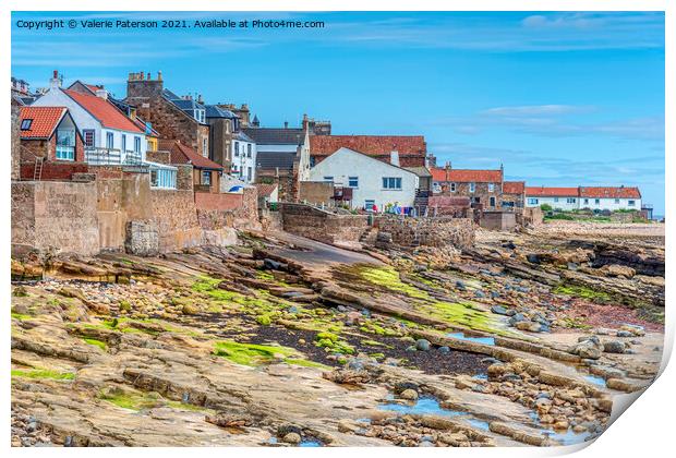 Anstruther Seafront Print by Valerie Paterson