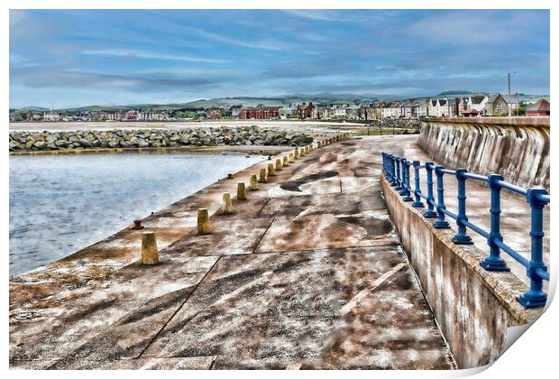 Saltcoats Promenade  Print by Valerie Paterson