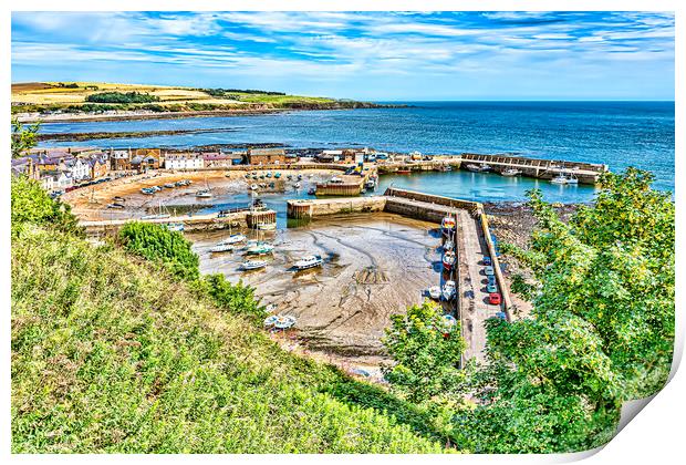 Stonehaven Harbour  Print by Valerie Paterson