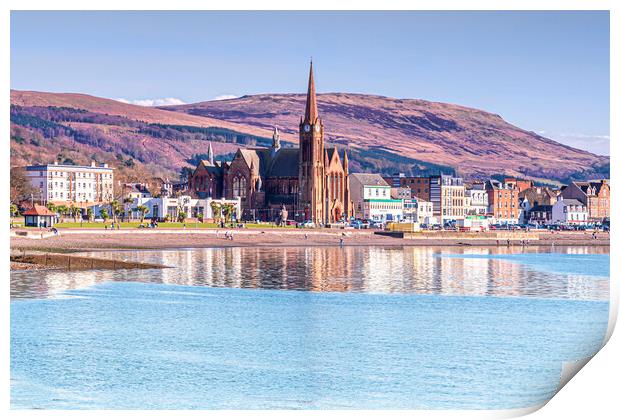 Largs Beachfront Print by Valerie Paterson