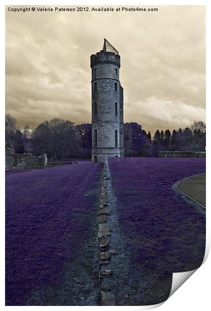 Eglinton Castle Tower Print by Valerie Paterson