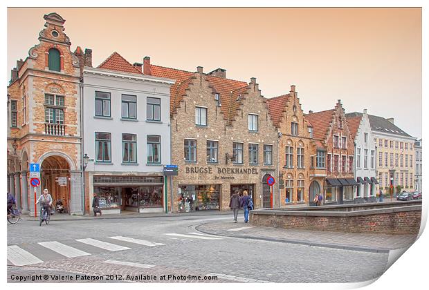 Brugge Architecture Print by Valerie Paterson
