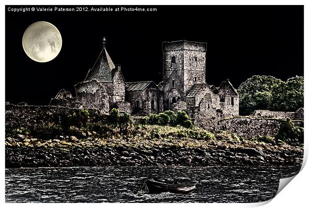 Inchcolm Abbey Print by Valerie Paterson