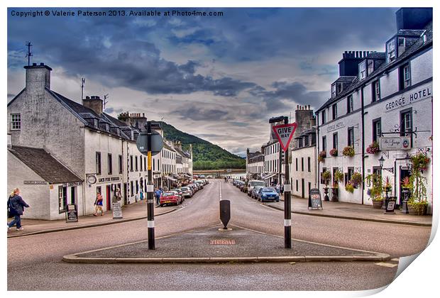Inveraray on Loch Fyne  Print by Valerie Paterson
