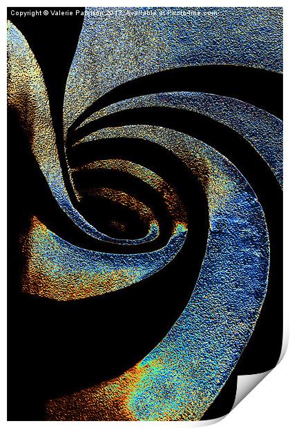 Spiral Abstract Print by Valerie Paterson