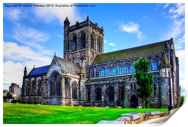 Paisley Abbey Print by Valerie Paterson