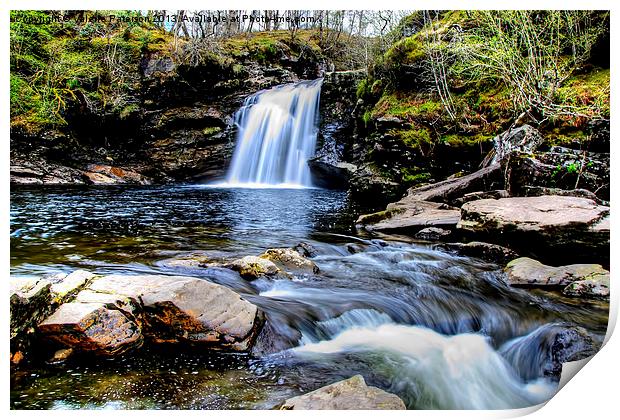 Falls Of Falloch Print by Valerie Paterson