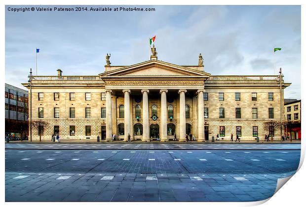 Dublin Post Office Print by Valerie Paterson