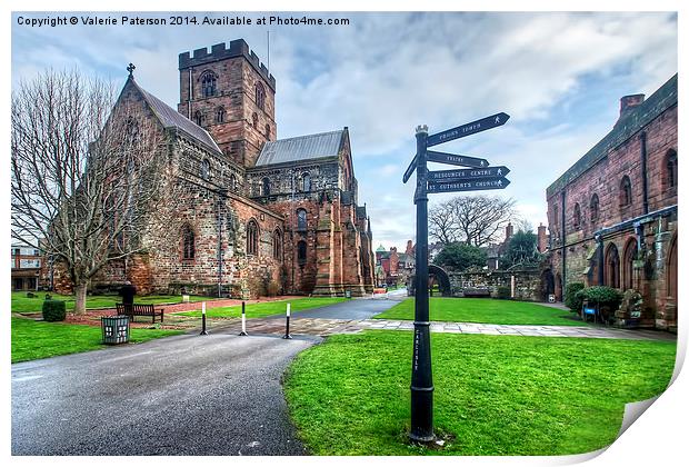 Carlisle Cathedral & Fratry Print by Valerie Paterson
