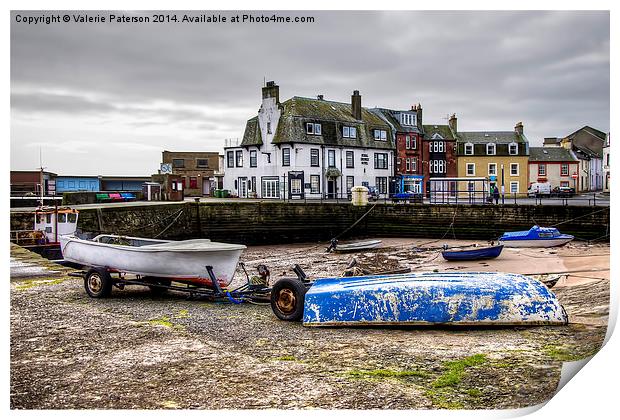 Harbour on Millport Print by Valerie Paterson