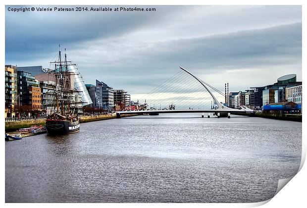 Liffey River Print by Valerie Paterson