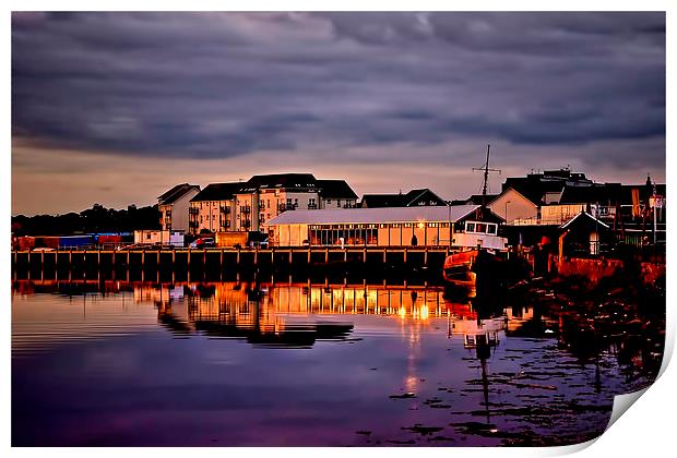 Harbour Reflection  Print by Valerie Paterson
