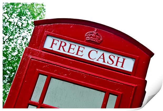 Free Cash  Print by Valerie Paterson