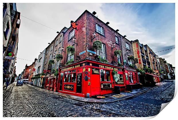 The Temple Bar  Print by Valerie Paterson