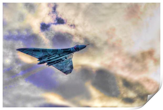 Vulcan Bomber  Print by Valerie Paterson