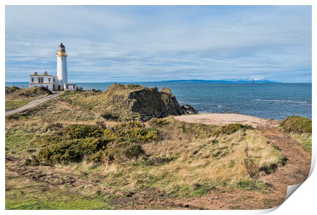 Turnberry Lighthouse Print by Valerie Paterson