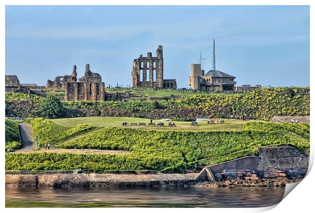 Tynemouth Priory Ruins Print by Valerie Paterson