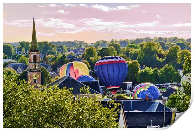 Balloon Festival Print by Valerie Paterson