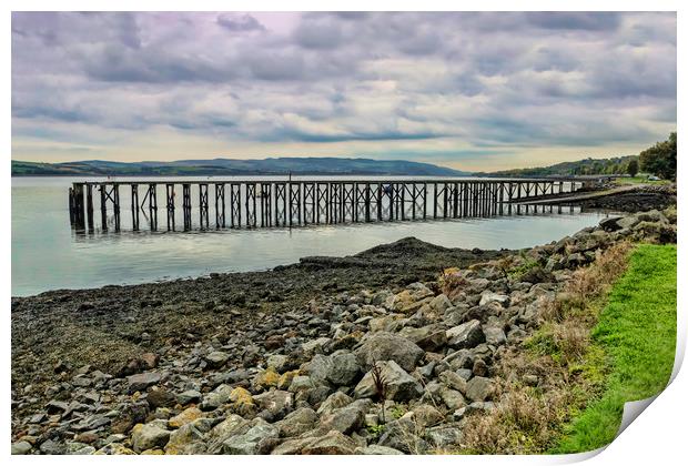 Lamonts Jetty Print by Valerie Paterson