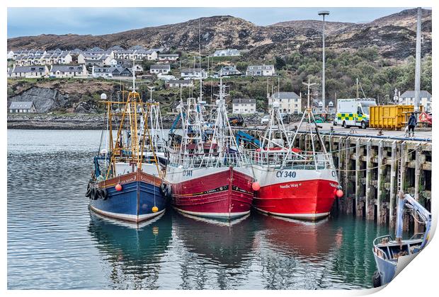 Mallaig Boats Print by Valerie Paterson