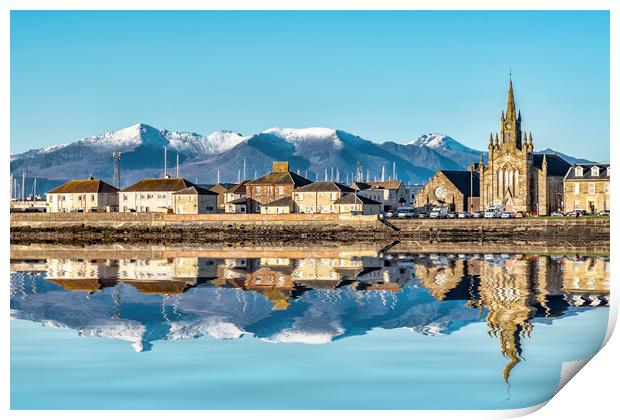 A View from Saltcoats Print by Valerie Paterson