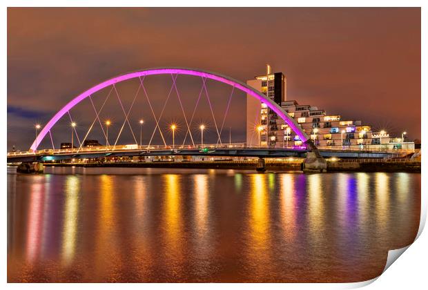 Glasgow Clyde Arc Print by Valerie Paterson
