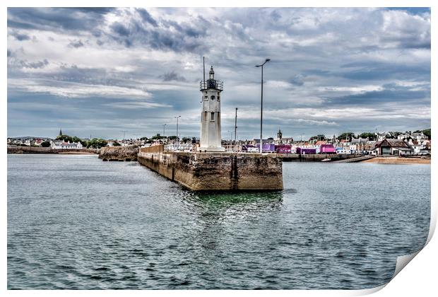 Anstruther Lighthouse  Print by Valerie Paterson