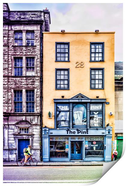 The Pint Dublin Print by Valerie Paterson