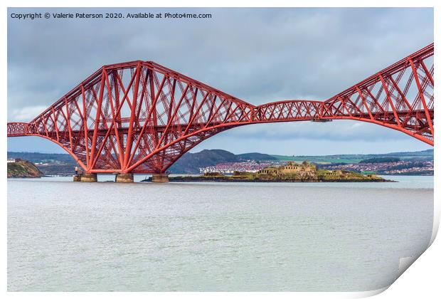 The Forth Bridge Print by Valerie Paterson