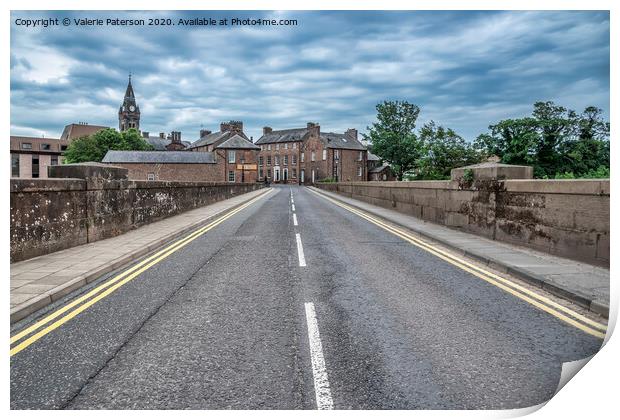The Road to Annan Print by Valerie Paterson