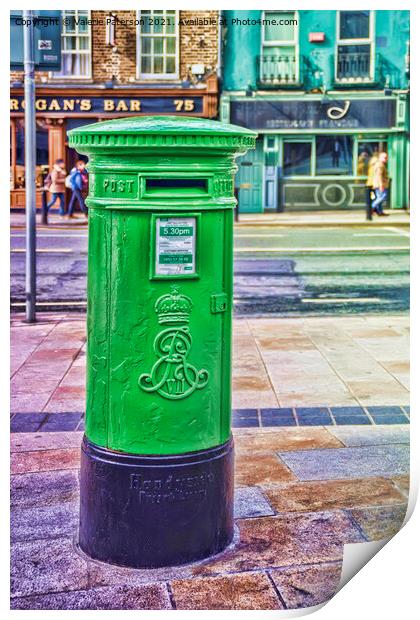 Irish Post Box  Print by Valerie Paterson