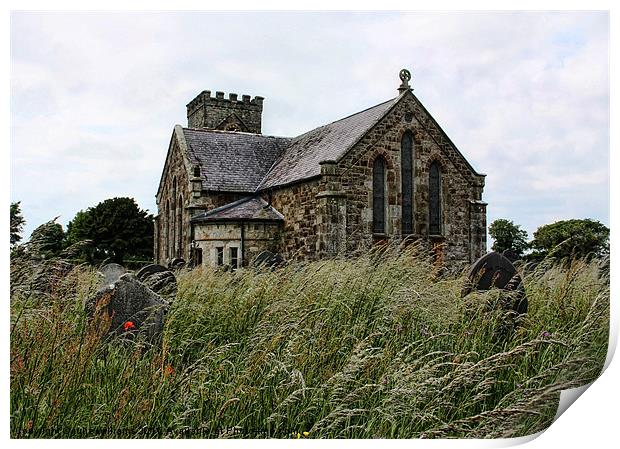 Llanidan Church Print by julie williams