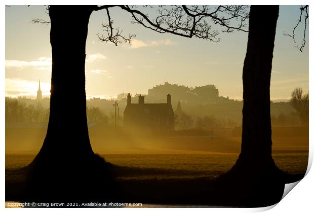 Inverleith Park Edinburgh Print by Craig Brown