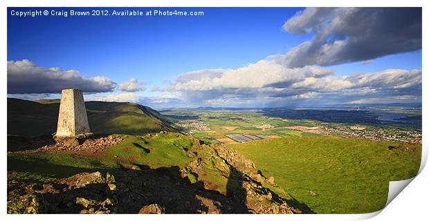 Forth Valley, Scotland Print by Craig Brown