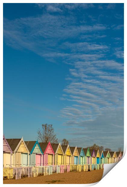 Colourful beach huts Print by Gary Eason