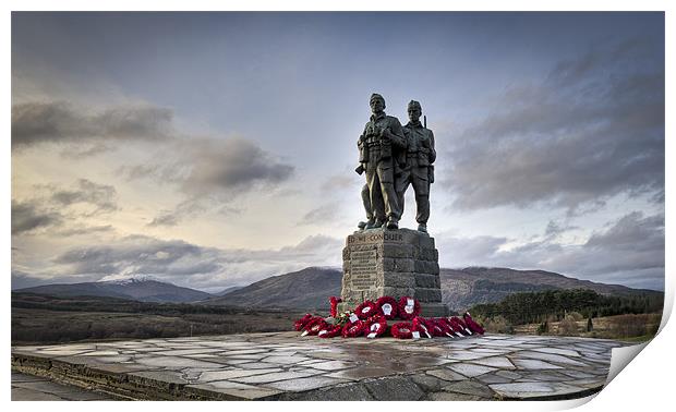 Commando Memorial, Spean Bridge Print by Gary Eason