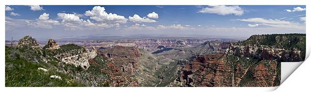 Roosevelt Point panorama, Grand Canyon Print by Gary Eason