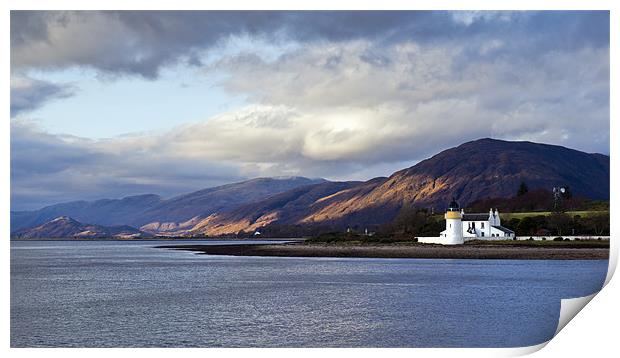 Corran lighthouse Print by Gary Eason