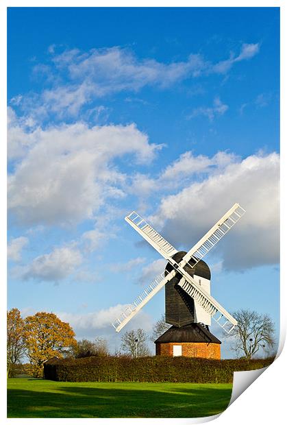 Mountnessing windmill Essex Print by Gary Eason