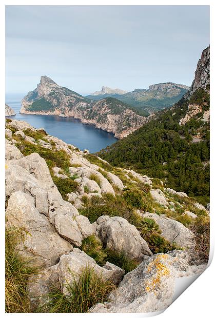 Mallorca view Print by Gary Eason