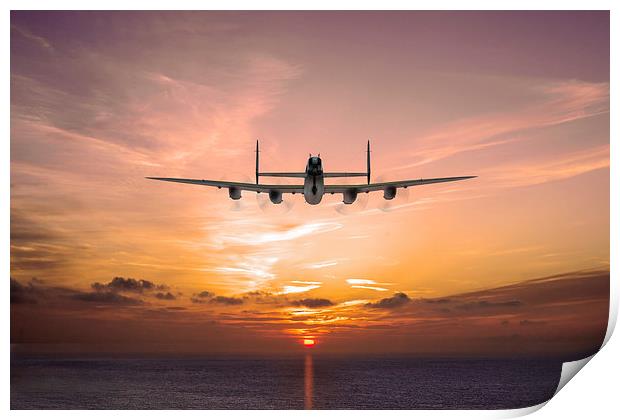 "And in the morning": Lancaster into the sunset Print by Gary Eason