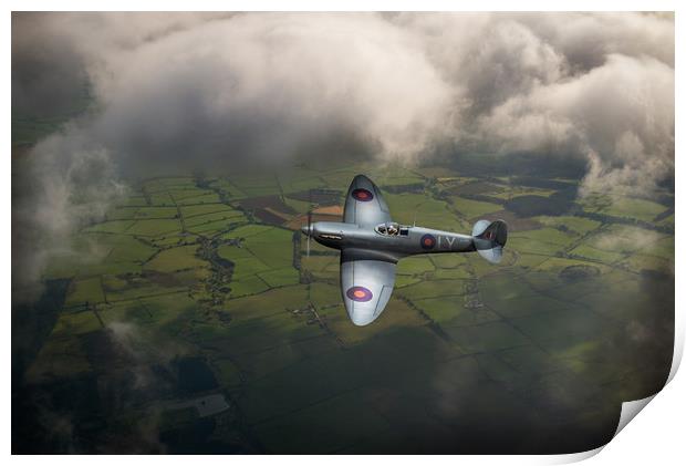 Photo reconnaissance Spitfire Print by Gary Eason
