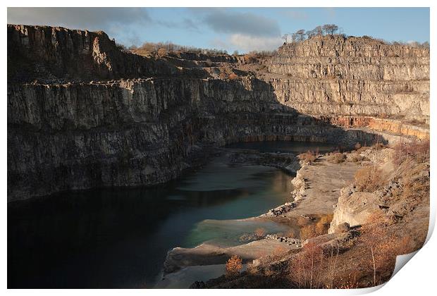 Middle Peak Quarry, Wirksworth Print by Andy Stafford