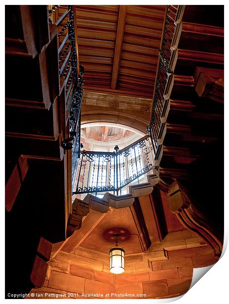 Stairwell light Print by Ian Pettigrew